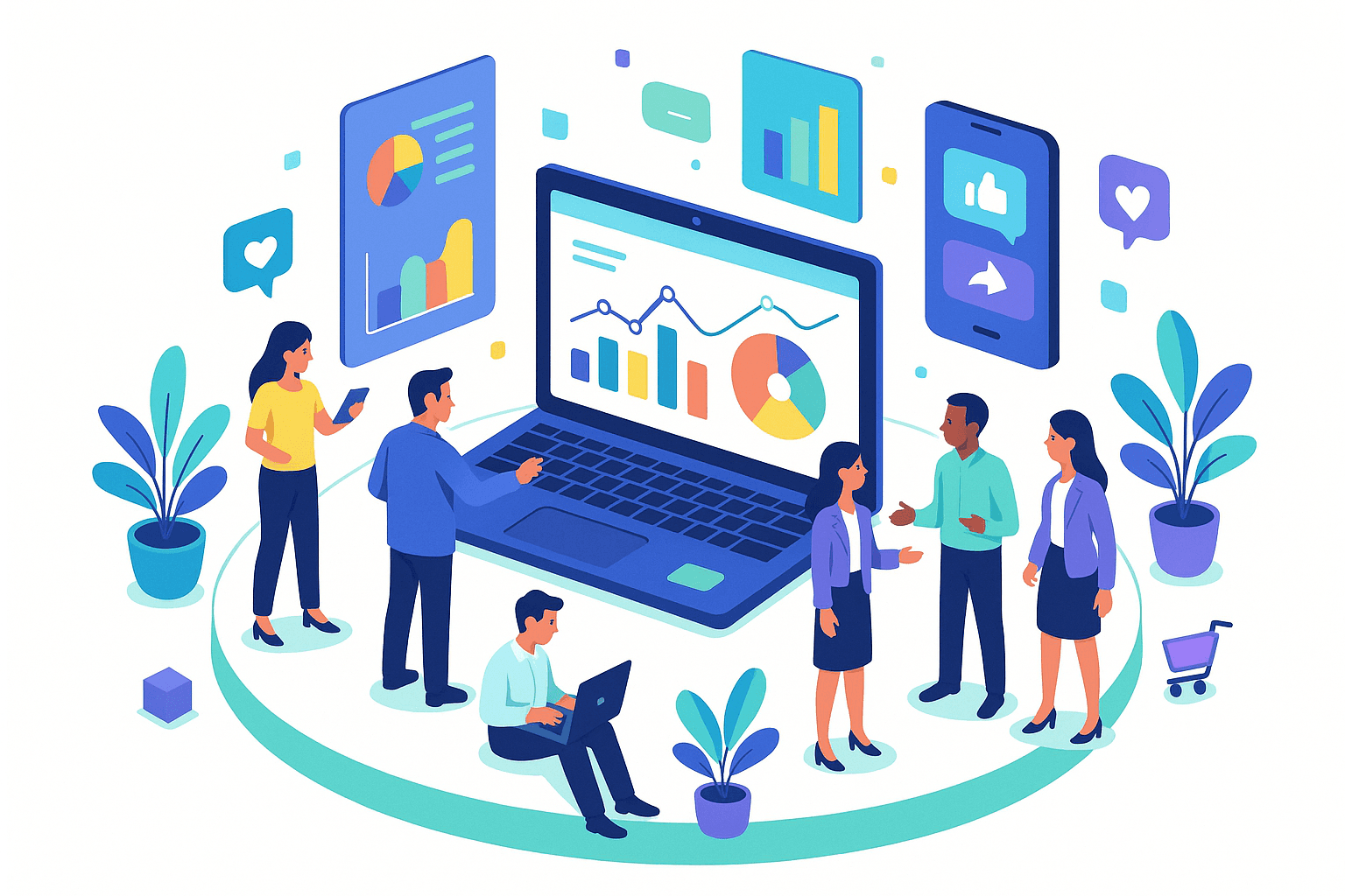 Digital Marketing Illustration